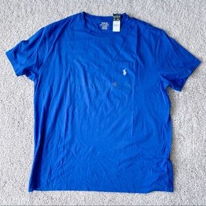 Ralph Lauren Plain Blue Polo Crew Neck Tee